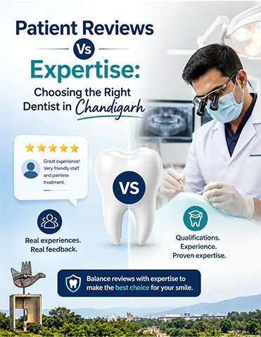 Patient Reviews Vs Expertise: Choosing the Right Dentist in Chandigarh